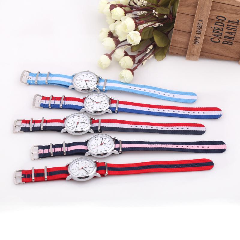 Nato Strap Watch With White Face Dial