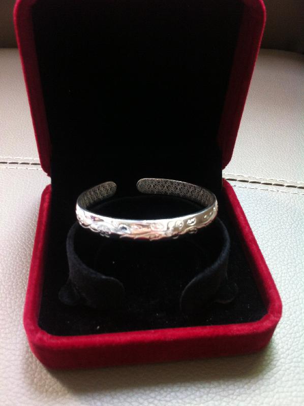 Authentic Sterling Silver Adjustable Bangle