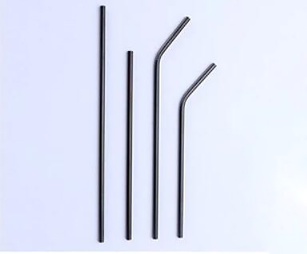 4 Stainless Steel Straws With Carry Bag