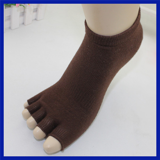 Yhao Custom Cotton Half Toe Yoga Socks Women