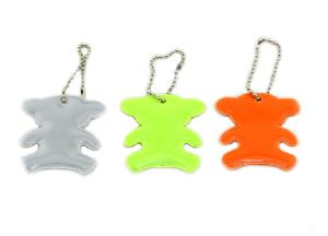 Reflective PVC Safety Keychain wholesale, custom logo printed