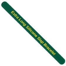 Extra Long Silicone Slap Bracelets wholesale, custom logo printed