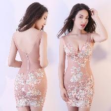 Sexy Mini Silk Lace Dress, Bodycon Transparent Hostess Actress Show Girl wholesale, custom logo printed Sexy Mini Silk Lace Dress, Bodycon Transparent Hostess Actress Show Girl wholesale, custom logo printed