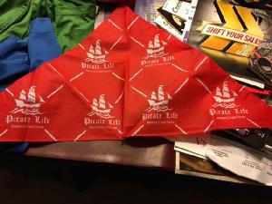 Triangle Bandanas 31" x 19" x 19" wholesale, custom logo printed
