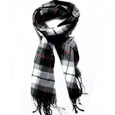 Grid Printing Scarf with Fringe wholesale, custom logo printed
