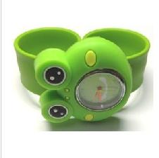 Silicone slap watch with fog design wholesale, custom logo printed