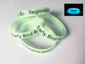 Silicone Bracelet With Light wholesale, custom logo printed