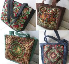 Manual embroidery handbag wholesale, custom logo printed