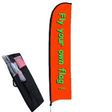 15' Custom Full Color Advertising Feather Flag Kit wholesale, custom logo printed