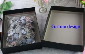 Custom Jigsaw puzzle 500 pcs with custom packing wholesale, custom logo printed