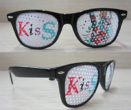 Pinhole Eyeglasses With Color Painting Printing On Lens wholesale, custom logo printed