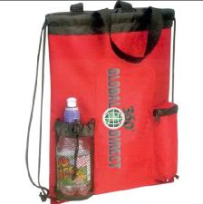 Polyester Drawstring Bag wholesale, custom logo printed