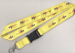 Multicolor Lanyard with Bulldog Clip, heat transfer ( 2 x 90 cm) wholesale, custom logo printed