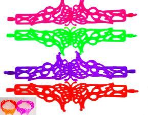Lace Style Silicone Bracelet wholesale, custom logo printed