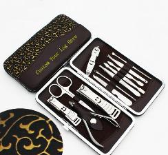 12 Tools Set of Nail Clippers wholesale, custom logo printed